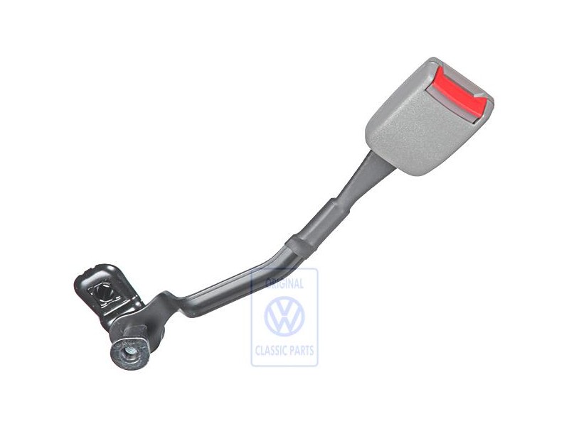 Genuine VW Belt Latch Flannel Grey/Fire Red - 1J3858472 FCP