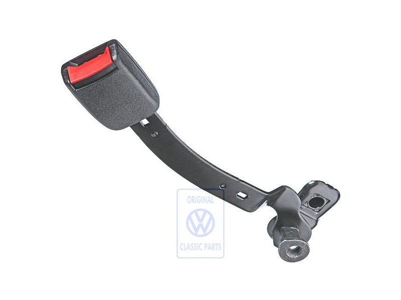 Genuine VW Belt Latch Satin Black/Fire Red - 1J4858471 FCN