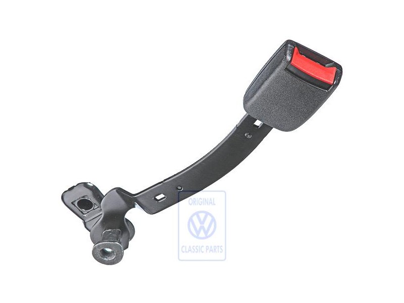 Genuine VW Belt Latch Satin Black/Fire Red - 1J4858472 FCN