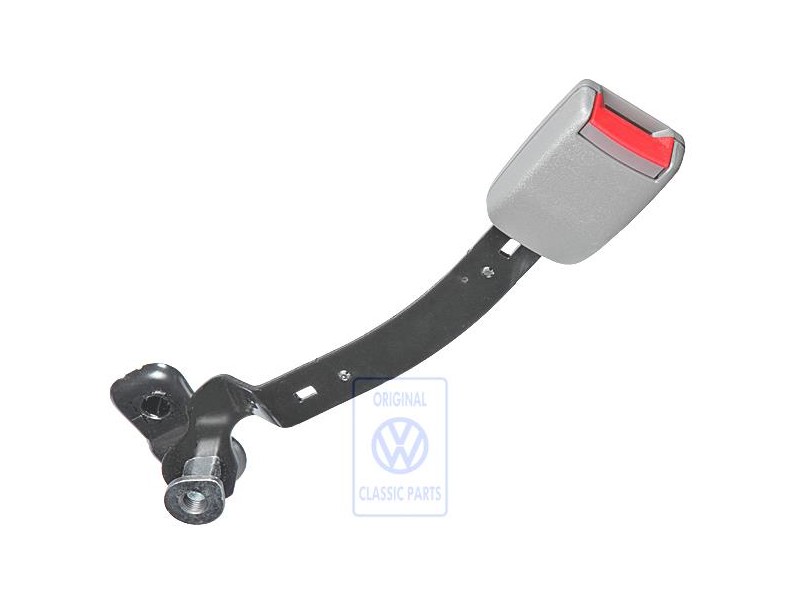 Genuine VW Belt Latch Flannel Grey/Fire Red - 1J4858472 FCP