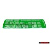 Genuine VW Sticker 91OCT - 034010105K