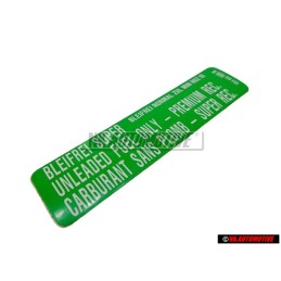 Genuine VW Sticker 91OCT - 034010105K