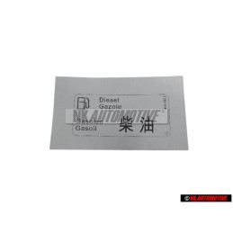 Genuine VW Sticker DIESEL - 1H0010092L