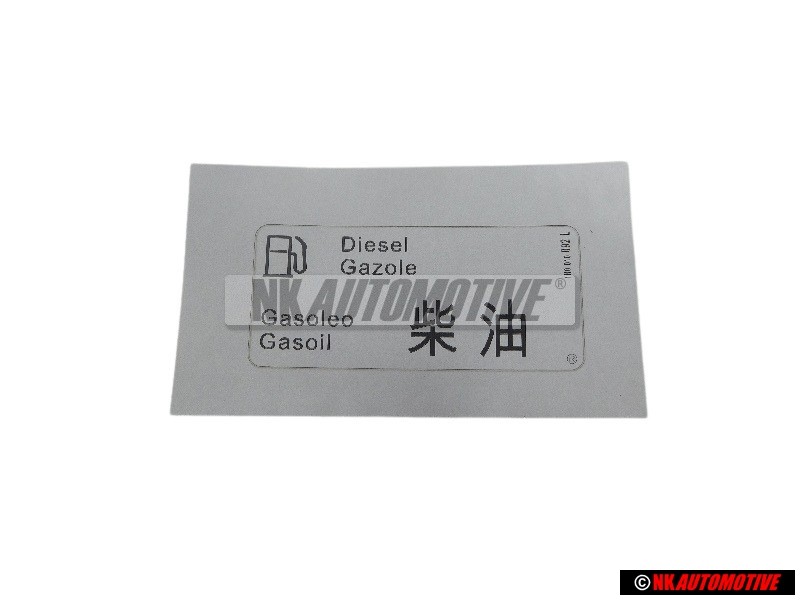 Genuine VW Sticker DIESEL - 1H0010092L