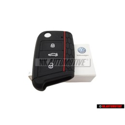 Genuine VW Key Cover Black/Red - 000087012ALGCA