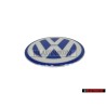 Genuine VW Engine Cover Badge Emblem White Blue - 06A103940G