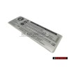 Genuine VW Sticker Overfilled Engine Oil Can Damage Catalyst - 701010002A