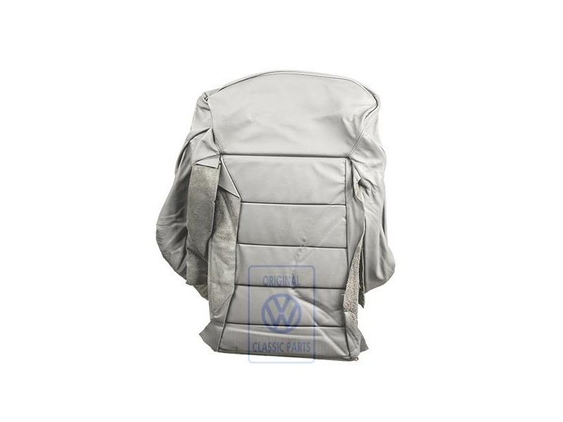Genuine VW Backrest Cover Leather Slate Grey - 155881801AE9DX