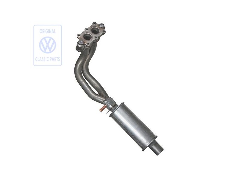 Genuine VW Exhaust Pipe With Front Silencer - 533253209K