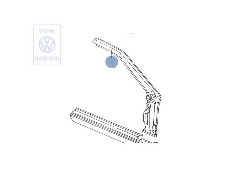 Genuine VW Sectional Part - A-Pillar - 533809840A