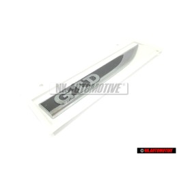 Genuine VW GTD Side Badge Emblem Chrome Black - 5G0853688BBCMT