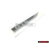 Genuine VW GTD Side Badge Emblem Chrome Black - 5G0853688BBCMT