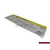 Genuine Audi Sign 'Caution' High Voltage Turn Off Engine - 8K0010520D