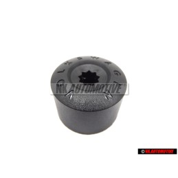 Genuine VW Cap - Wheel Bolt Satin Black - 3C0601173 9B9