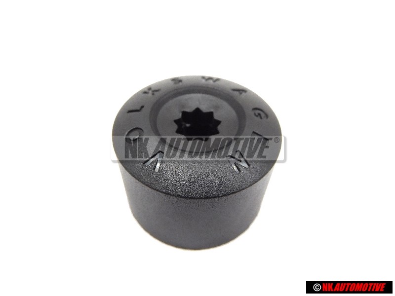 Genuine VW Cap - Wheel Bolt Satin Black - 3C0601173 9B9