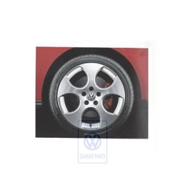 Genuine VW Aluminium Rim Grey Metallic - 1K0601025AM16Z