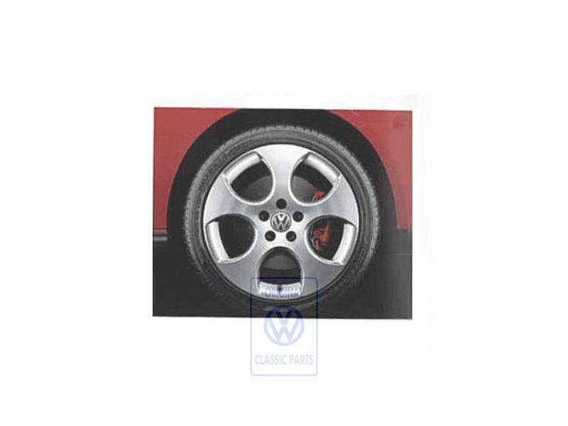 Genuine VW Aluminium Rim Grey Metallic - 1K0601025AM16Z