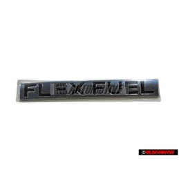 Genuine VW FLEX FUEL Rear Boot Badge Emblem Chrome - 1K0853675AMFXC