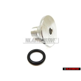 Genuine VW Oil Filter Sealing Plug Bolt With Ring - 021115434