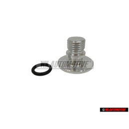 Genuine VW Oil Filter Sealing Plug Bolt With Ring - 021115434