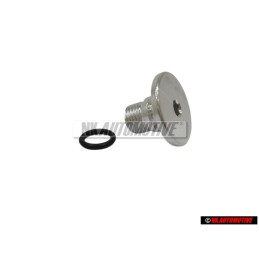 Genuine VW Oil Filter Sealing Plug Bolt With Ring - 021115434
