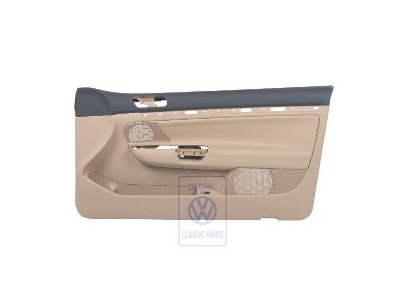 Genuine VW Door Trim (Leatherette) Anthracite/Pure Beige - 1K3867012AQRDQ