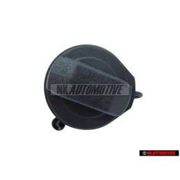 Genuine VW Cap With Retaining Strap For Fuel Tank Satin Black - 1J0201550AS9B9