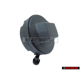 Genuine VW Cap With Retaining Strap For Fuel Tank Satin Black - 1J0201550AS9B9