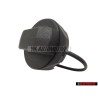 Genuine VW Cap With Retaining Strap For Fuel Tank Satin Black - 1J0201550AS9B9