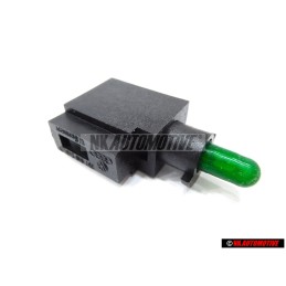 Genuine VW Bulb Carrier With Bulb Green - 357919243A K25