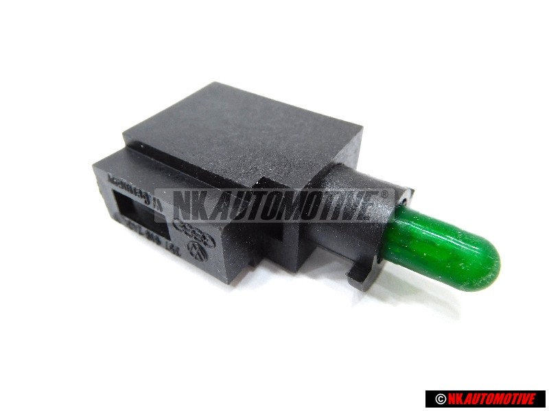Genuine VW Bulb Carrier With Bulb Green - 357919243A K25