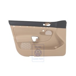 Genuine VW Door Panel Trim (Cloth) Titanium Black/Pure Beige - 1K4867011FDTRU