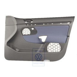 Genuine VW Door Panel Trim (Cloth) Anthracite/Universe Blue - 1K4867012DBRDK