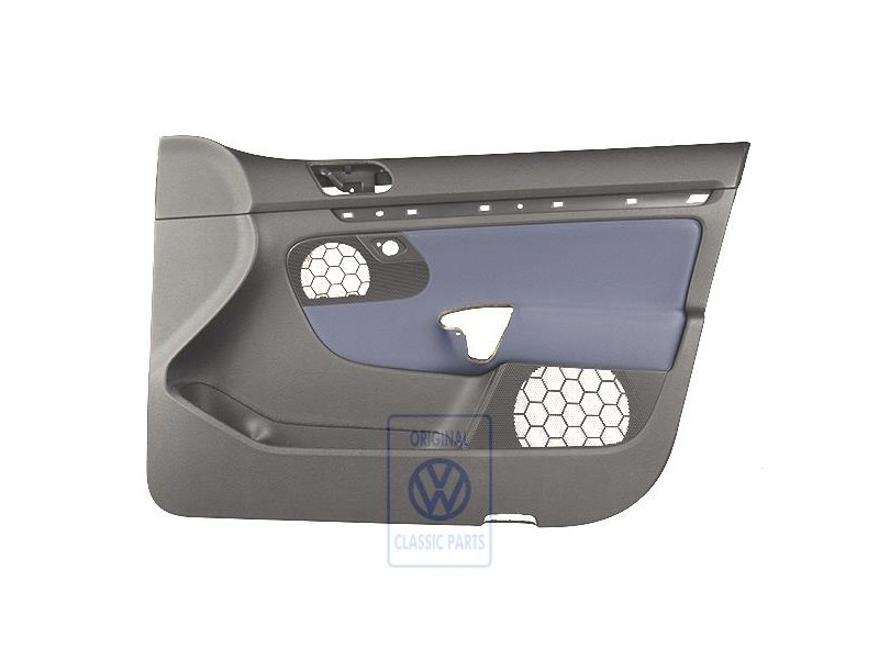 Genuine VW Door Panel Trim (Cloth) Anthracite/Universe Blue - 1K4867012DBRDK