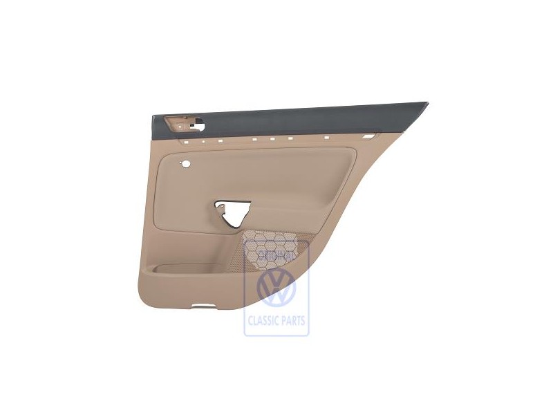 Genuine VW Door Panel Trim (Cloth) Anthracite/Pure Beige - 1K6867212GKRDE