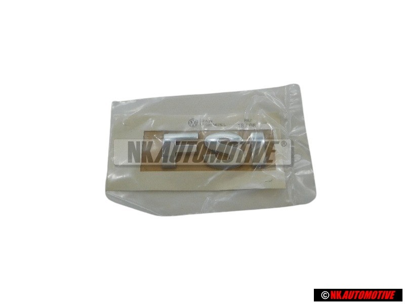 Genuine VW FSI Rear Boot Badge Emblem Chrome - 1K0853675L 739