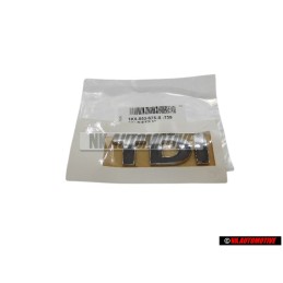 Genuine VW TDI Rear Boot Badge Emblem Chrome - 1K0853675S 739