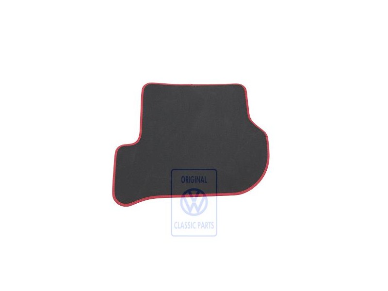 Genuine VW Floor Mat Anthracite/Flash Red - 1K0864451B WNS