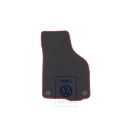 Genuine VW Floor Mat Anthracite/Flash Red - 1K1864436K WNS