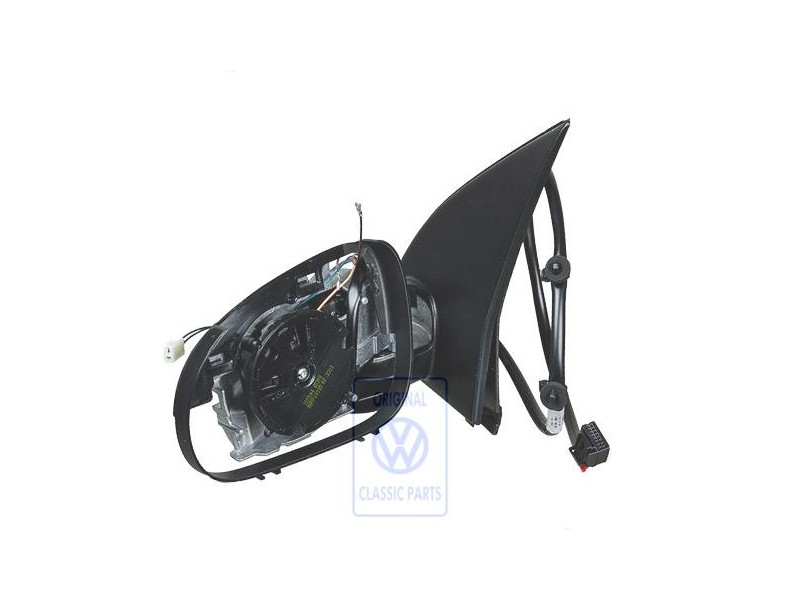 Genuine VW Exterior Mirror Housing Satin Black - 1K1857507A 9B9