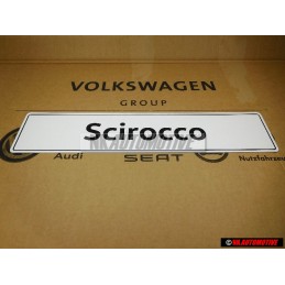Genuine VW Scirocco Number Plate (Self-Adhesive) - 1K8071801B