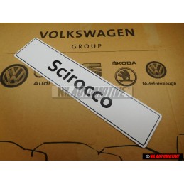Genuine VW Scirocco Number Plate (Self-Adhesive) - 1K8071801B