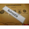 Genuine VW Scirocco Number Plate (Self-Adhesive) - 1K8071801B