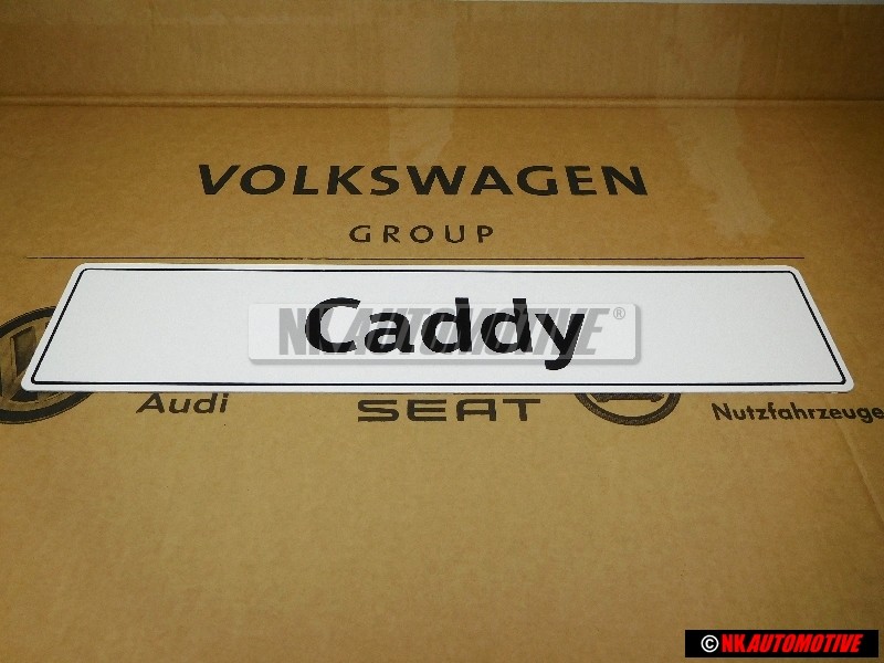 Genuine VW Caddy Number Plate (Self-Adhesive) - 2K0071801B