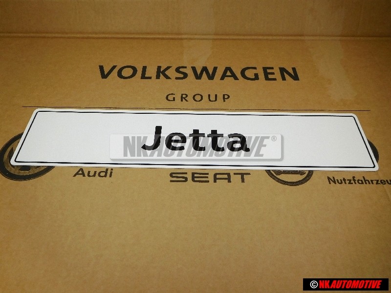Genuine VW Jetta Number Plate (Self-Adhesive) - 5C6071801A