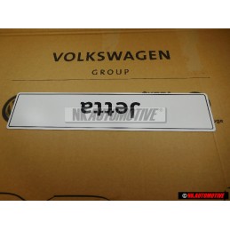 Genuine VW Jetta Number Plate (Self-Adhesive) - 5C6071801A