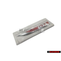 Genuine VW GTI Side Badge Emblem Chrome Red - 5G0853688ASJZQ
