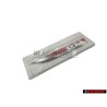 Genuine VW GTI Side Badge Emblem Chrome Red - 5G0853688ASJZQ
