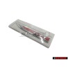 Genuine VW GTI Side Badge Emblem Chrome Red - 5G0853688ASJZQ