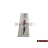 Genuine VW GTI Side Badge Emblem Chrome Red - 5G0853688ASJZQ
